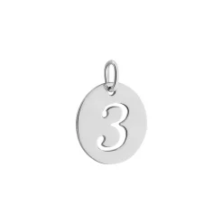 Pendentif Efiso Argent Blanc