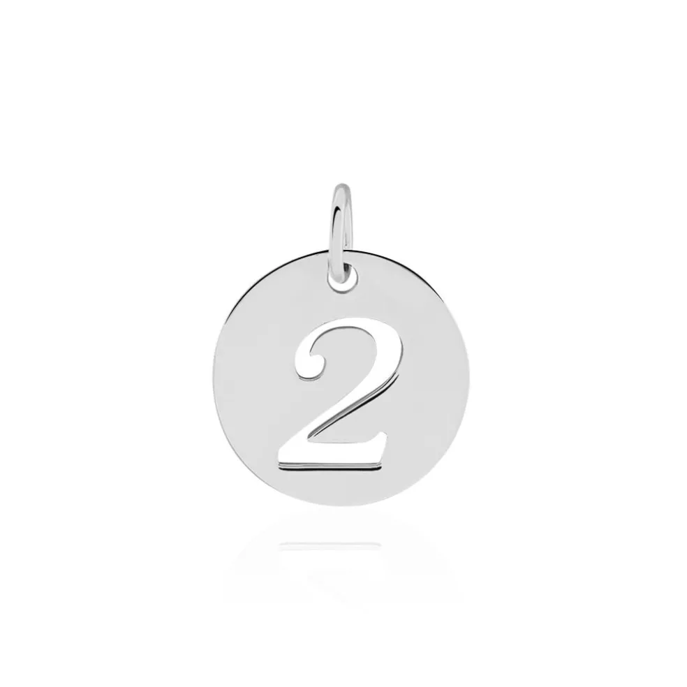 Pendentif Efiso Argent Blanc