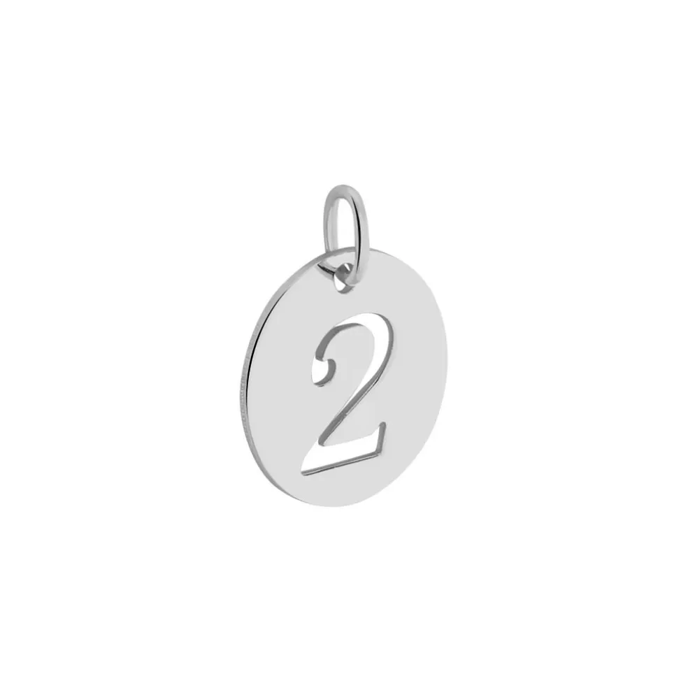 Pendentif Efiso Argent Blanc