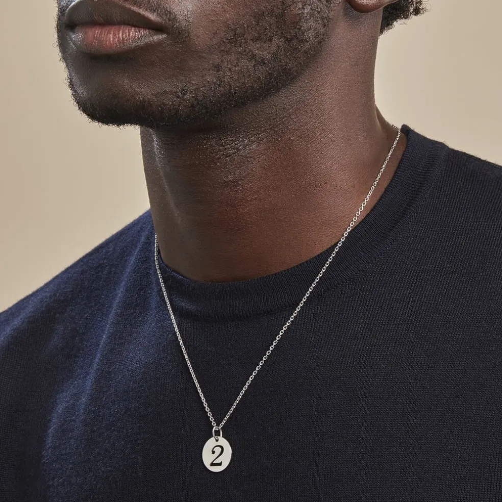 Pendentif Efiso Argent Blanc