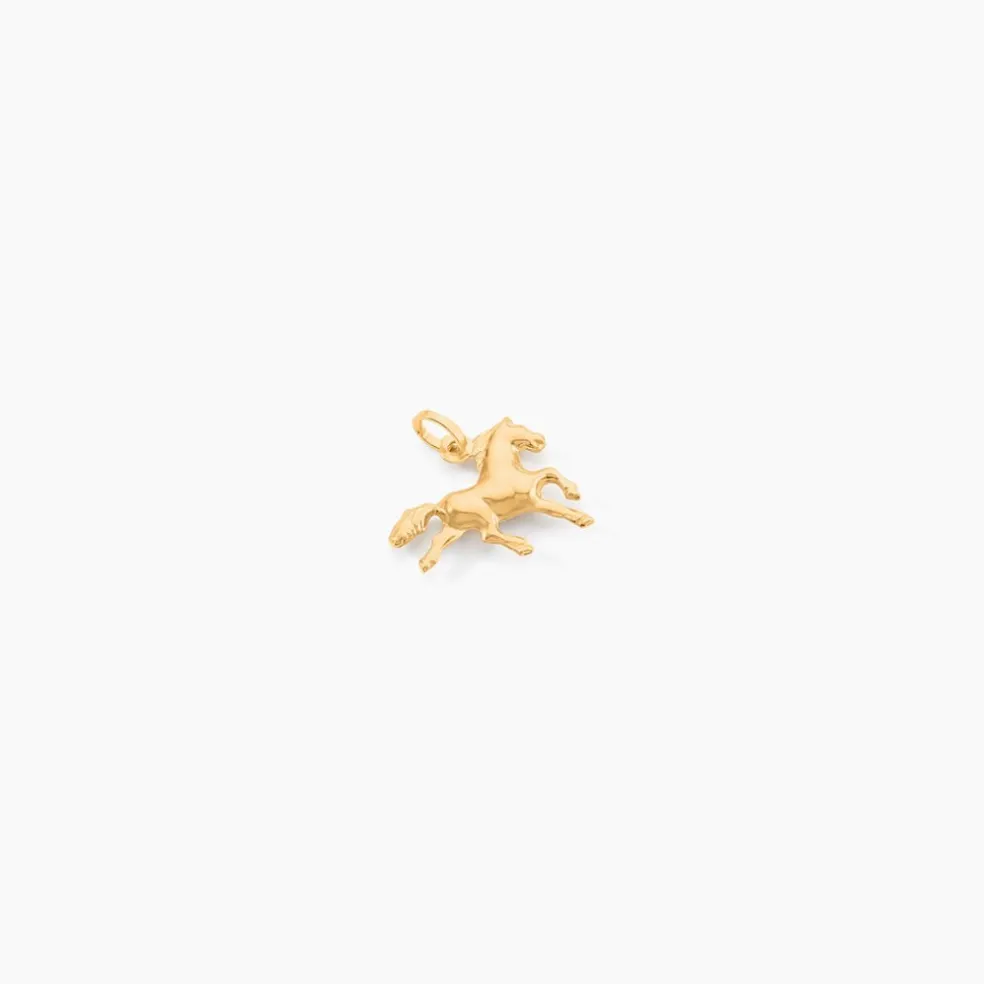 Pendentif Egide Cheval Or Jaune