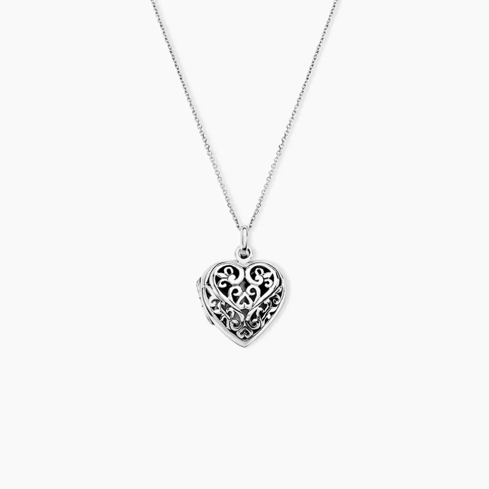 Pendentif Ellya Argent Blanc
