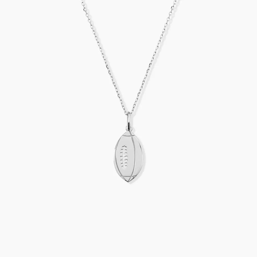 Pendentif Elrick Argent Blanc