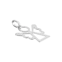 Pendentif Estrellita Ange Or Blanc