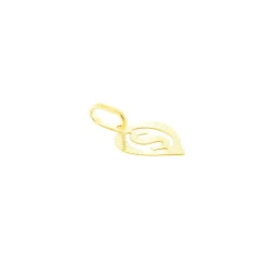 Pendentif Eudocie Coeur Lettre Or Jaune
