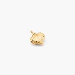 Pendentif Eudocie Coeur Mat Et Brillant Or Jaune