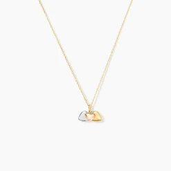 Pendentif Eudocie Triple Coeurs Or Tricolore