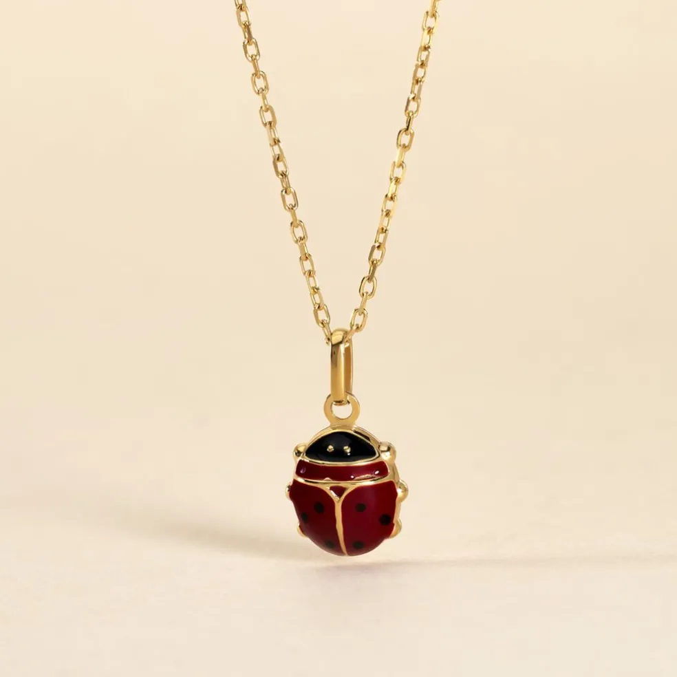 Pendentif Fedelina Coccinelle Or Jaune