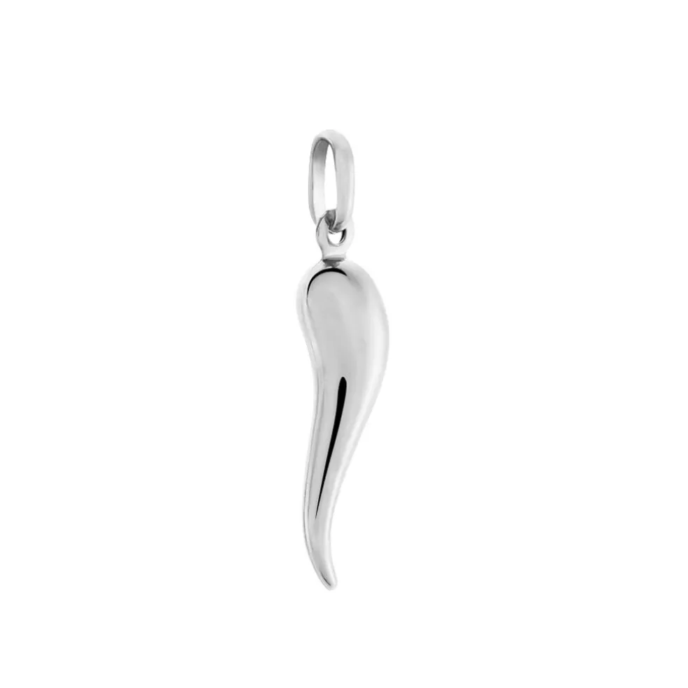 Pendentif Felicette Corne Abondance Or Blanc