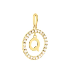 Pendentif Gabe Or Jaune Oxyde De Zirconium
