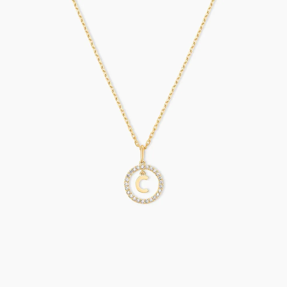 Pendentif Gabe Or Jaune Oxyde De Zirconium