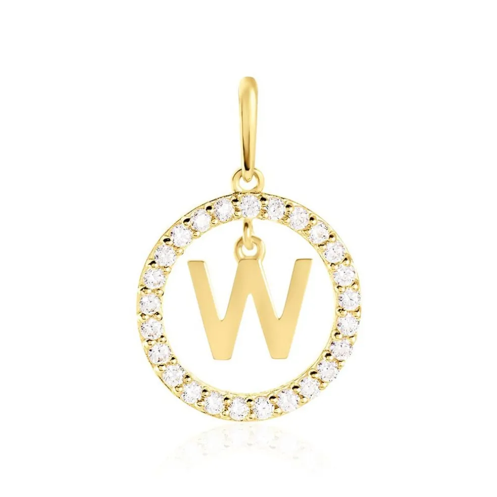 Pendentif Gabe Or Jaune Oxyde De Zirconium