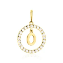 Pendentif Gabe Or Jaune Oxyde De Zirconium