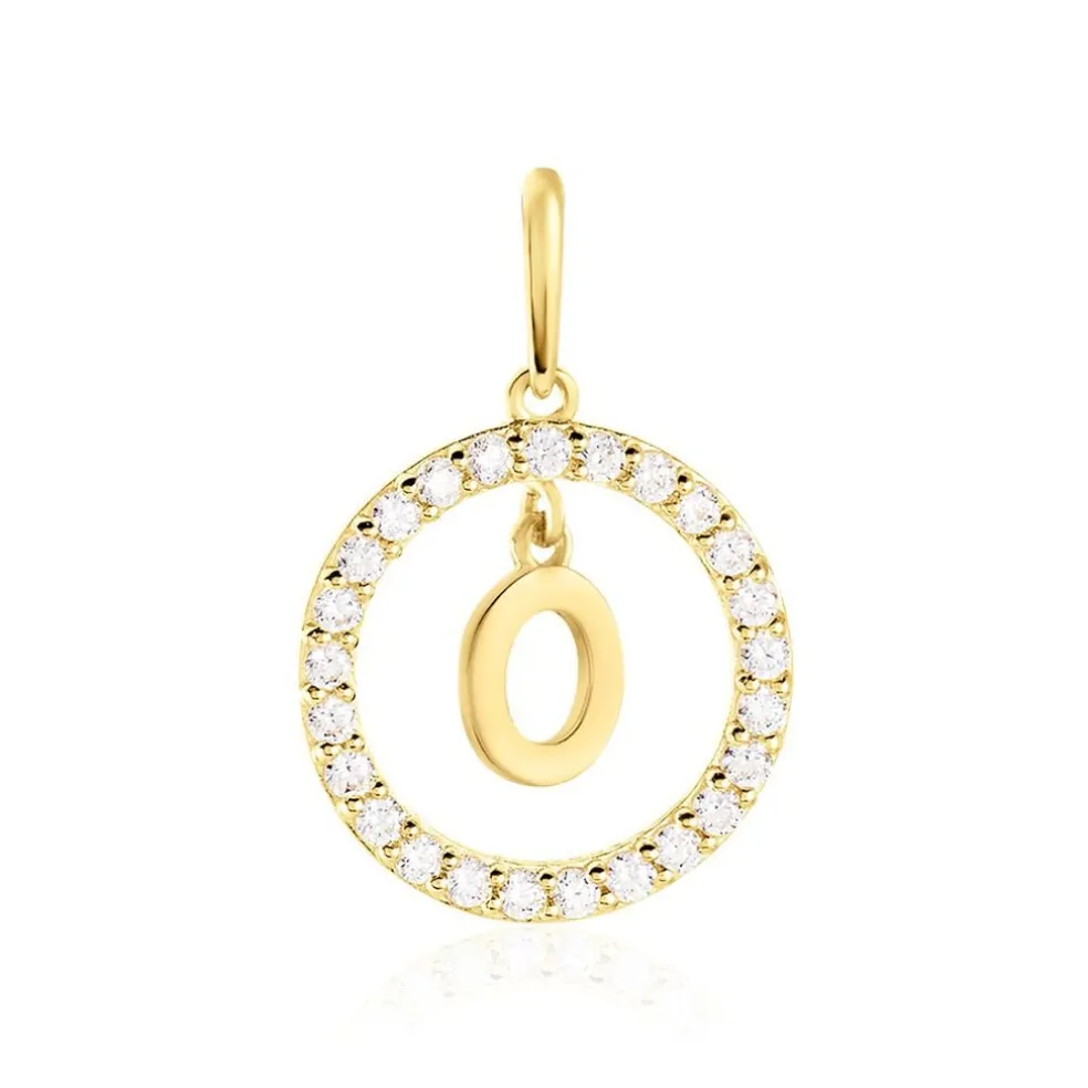 Pendentif Gabe Or Jaune Oxyde De Zirconium