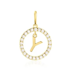 Pendentif Gabe Or Jaune Oxyde De Zirconium