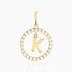 Pendentif Gabe Or Jaune Oxyde De Zirconium