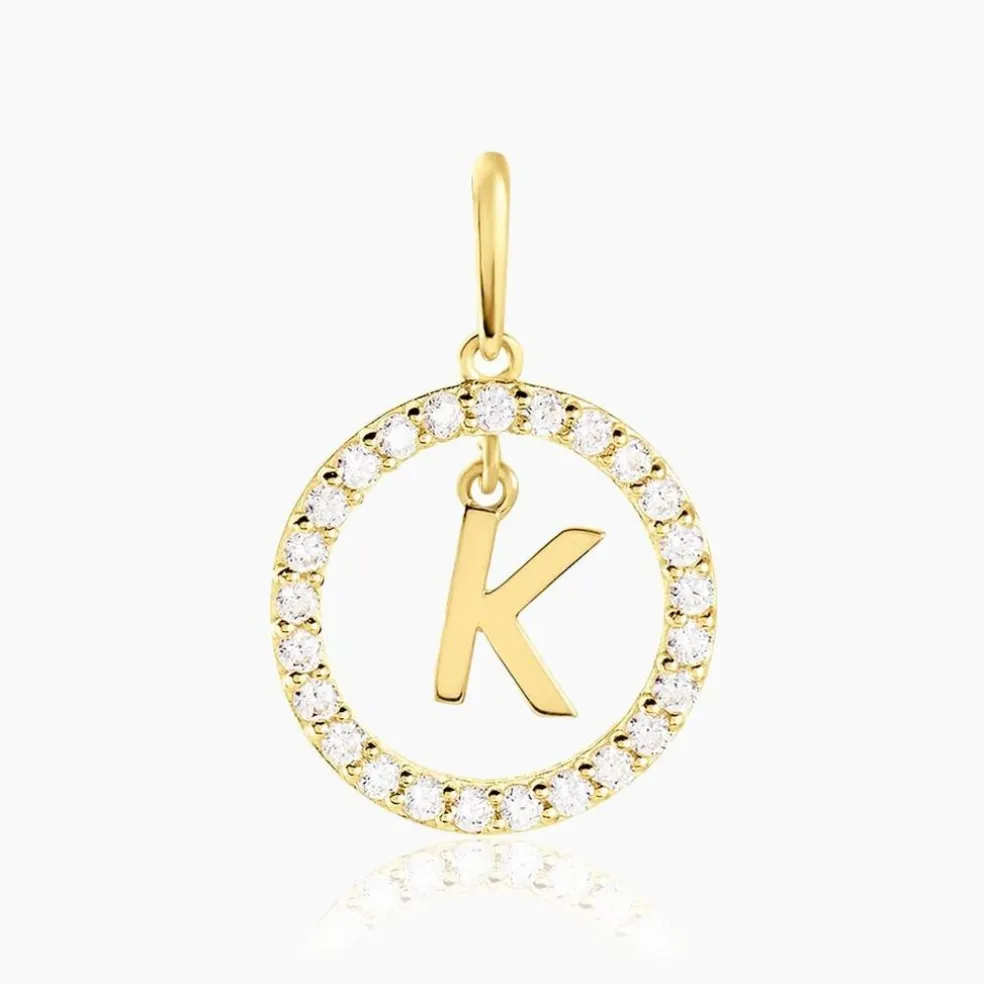 Pendentif Gabe Or Jaune Oxyde De Zirconium