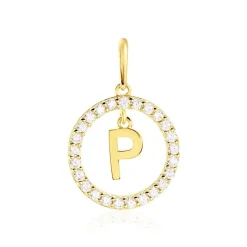 Pendentif Gabe Or Jaune Oxyde De Zirconium