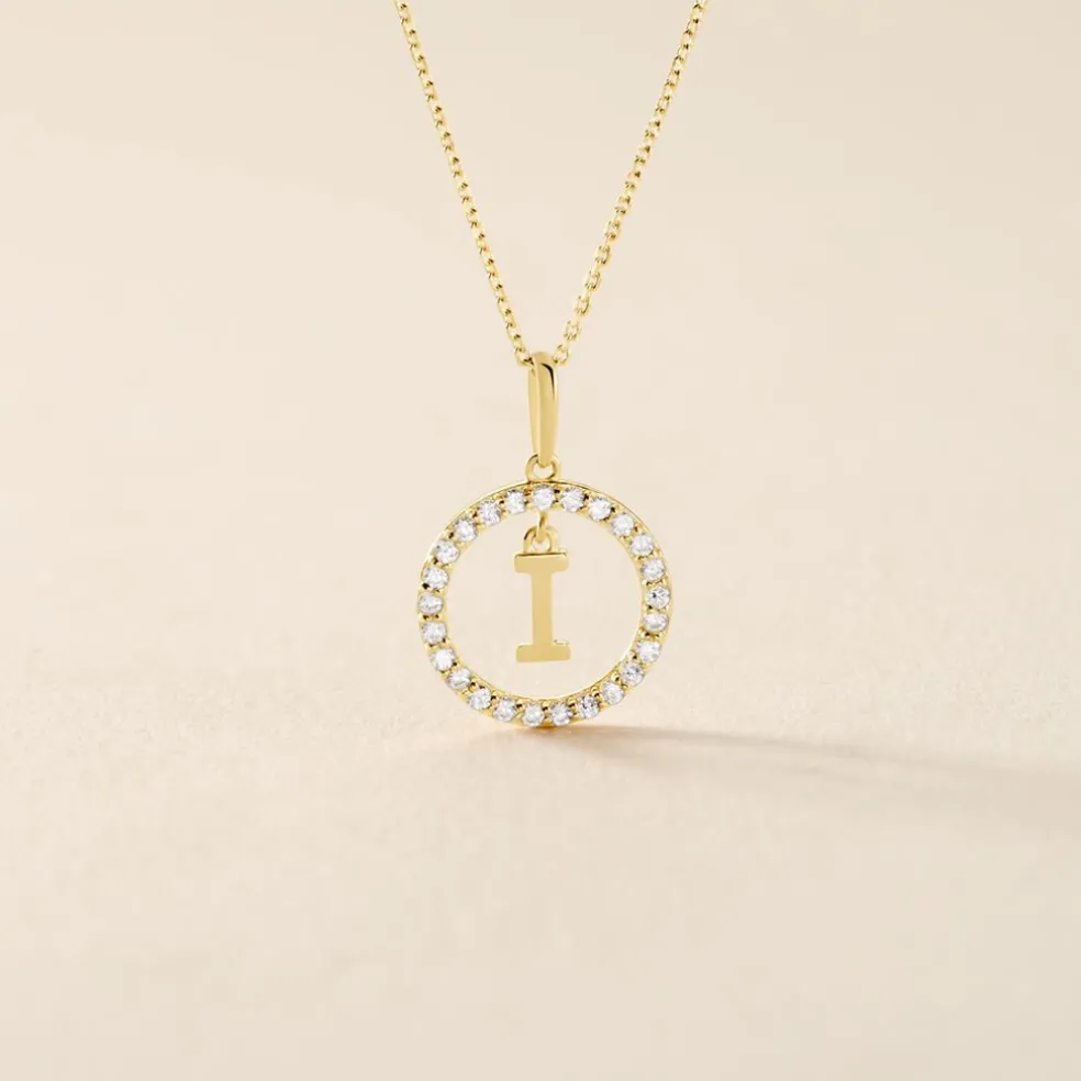 Pendentif Gabe Or Jaune Oxyde De Zirconium