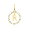 Pendentif Gabe Or Jaune Oxyde De Zirconium