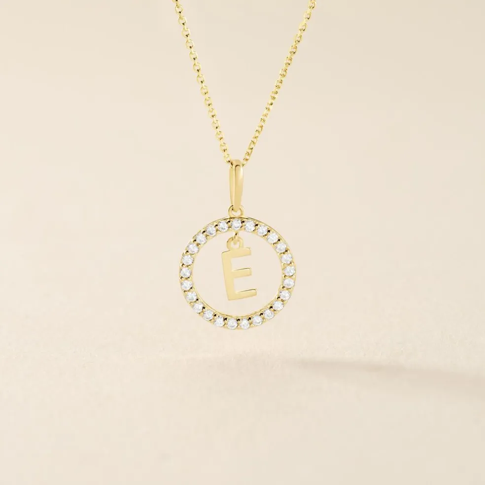 Pendentif Gabe Or Jaune Oxyde De Zirconium