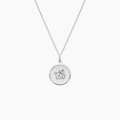 Pendentif Hannae Or Blanc