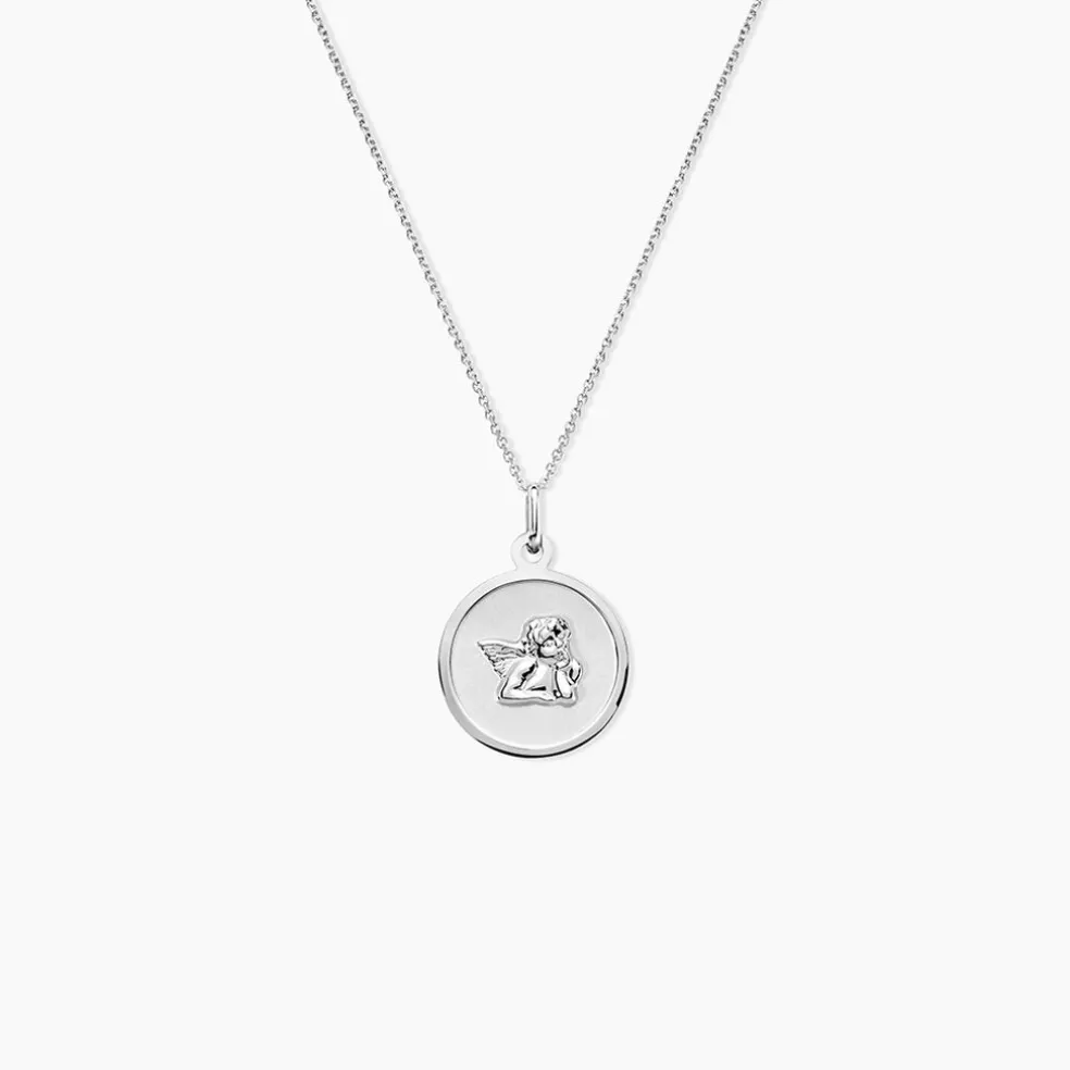 Pendentif Hannae Or Blanc
