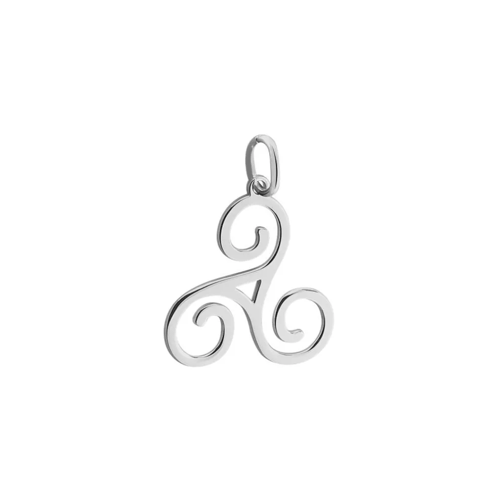 Pendentif Helge Argent Blanc