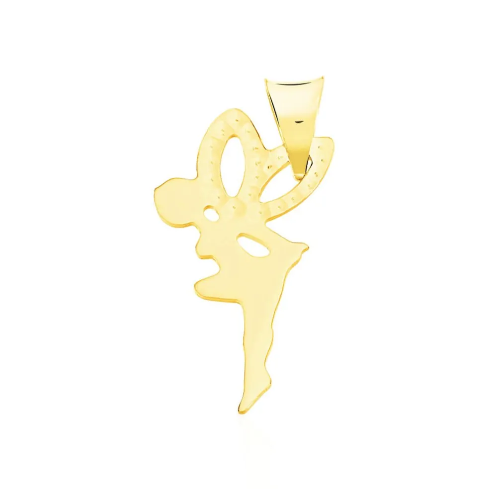 Pendentif Heliciane Fee Or Jaune