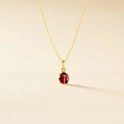 Pendentif Helidie Coccinelle Or Jaune