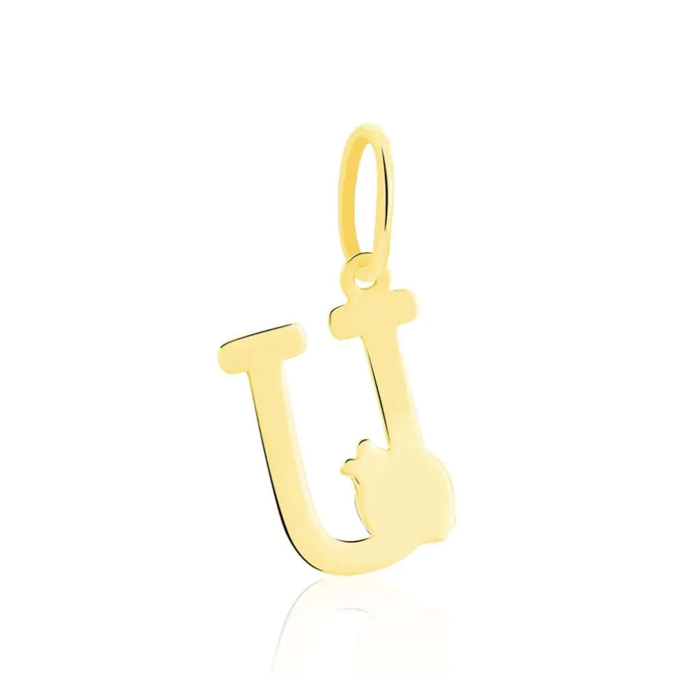 Pendentif Helidie Coccinelle Lettre Or Jaune