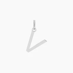 Pendentif Ionia Lettre Or Blanc