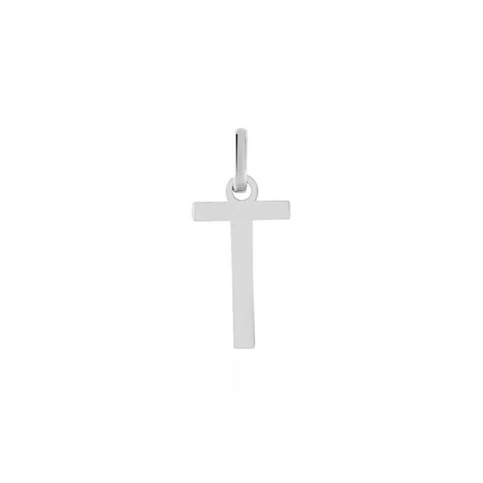 Pendentif Ionia Lettre Or Blanc