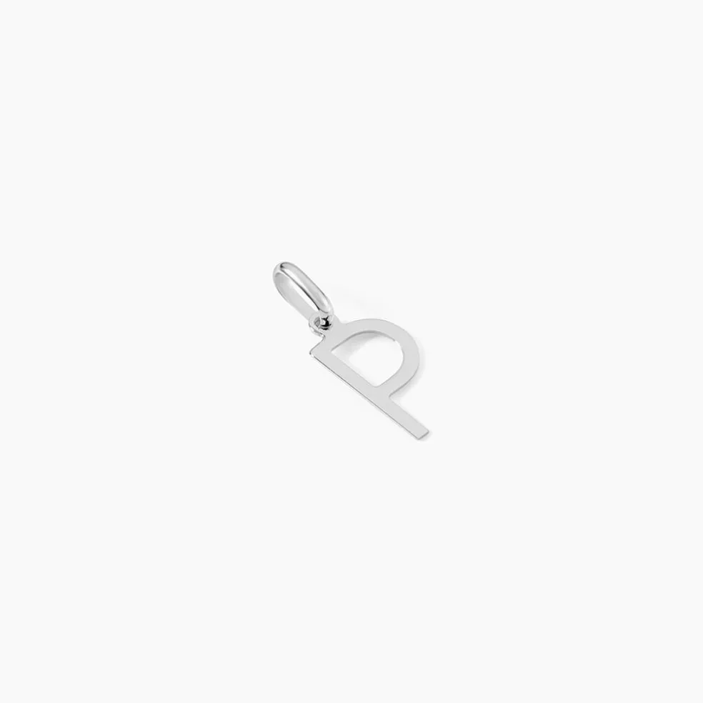 Pendentif Ionia Lettre Or Blanc