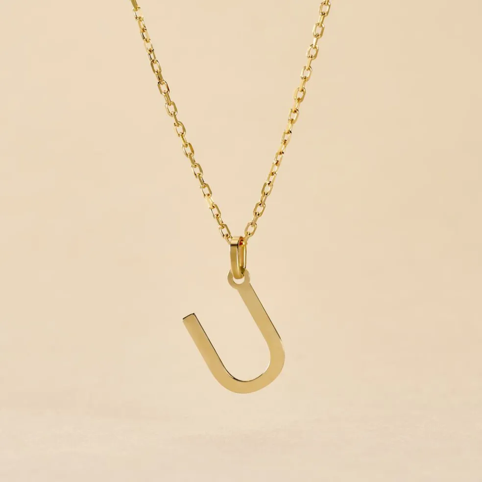 Pendentif Ionia Lettre Or Jaune