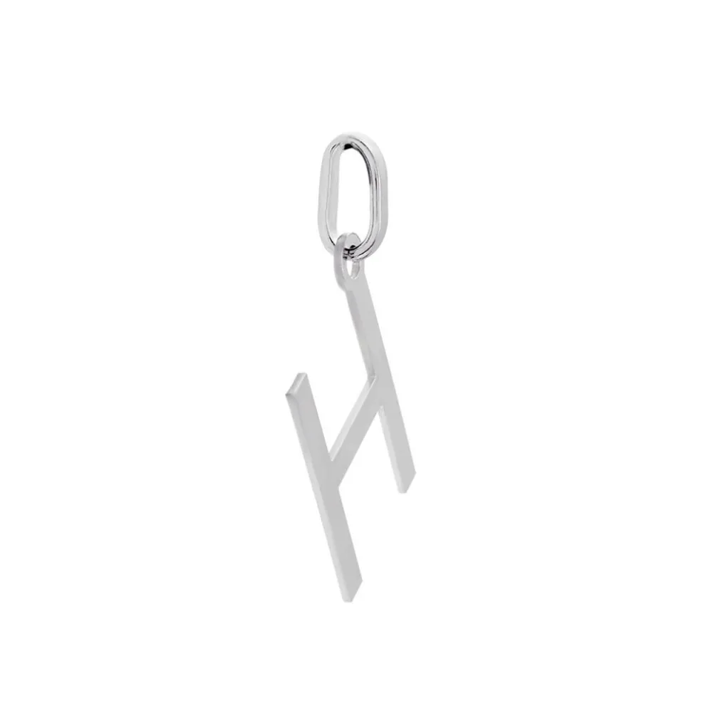 Pendentif Ionia Lettre Or Blanc