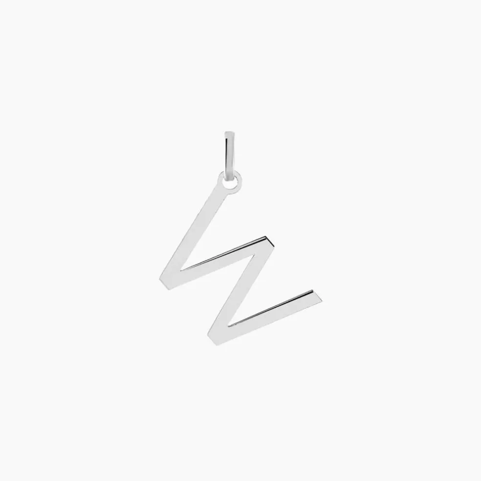 Pendentif Ionia Lettre Or Blanc