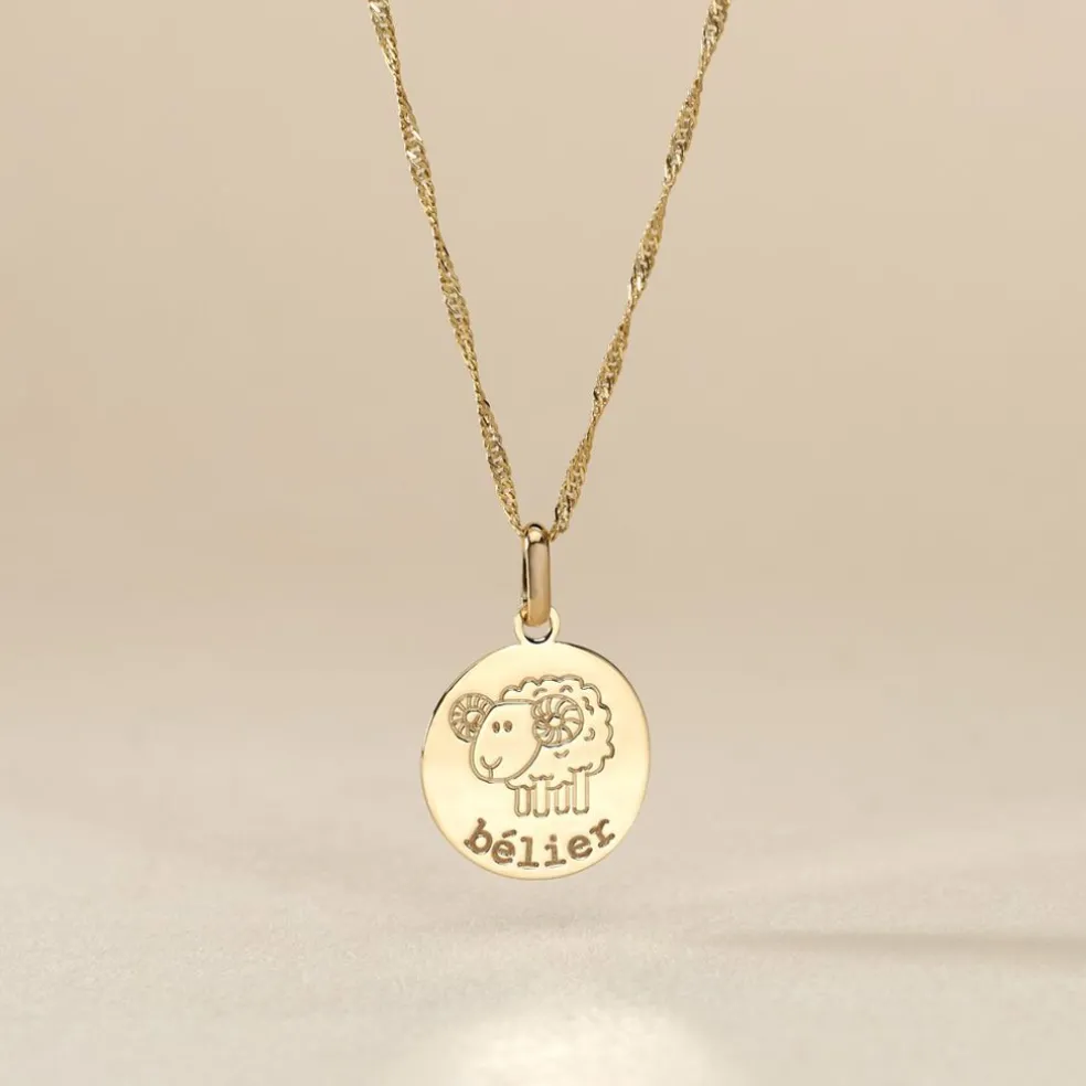 Pendentif Jannila Zodiaque Or Jaune