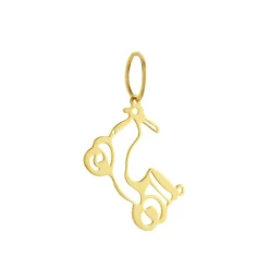 Pendentif Julius Scooter Or Jaune