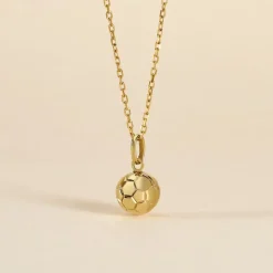 Pendentif Julius Sport Foot Or Jaune