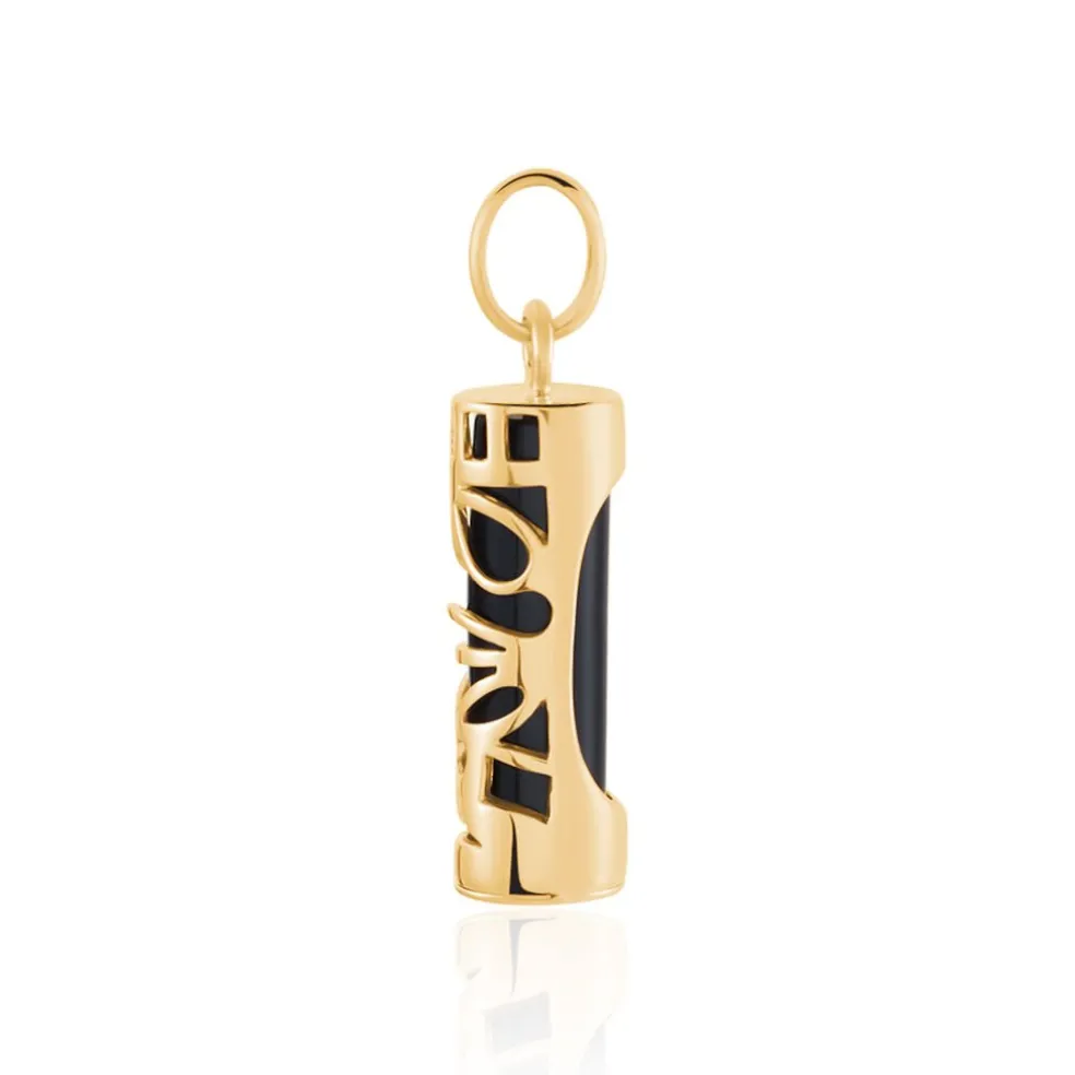 Pendentif Kauai Plaqué Or Jaune Pierre De Synthese