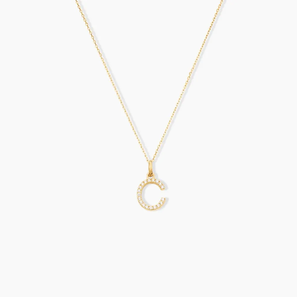 Pendentif Klementine Or Jaune Oxyde De Zirconium