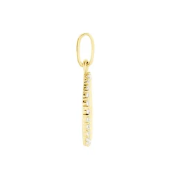 Pendentif Levon Or Jaune Oxyde De Zirconium