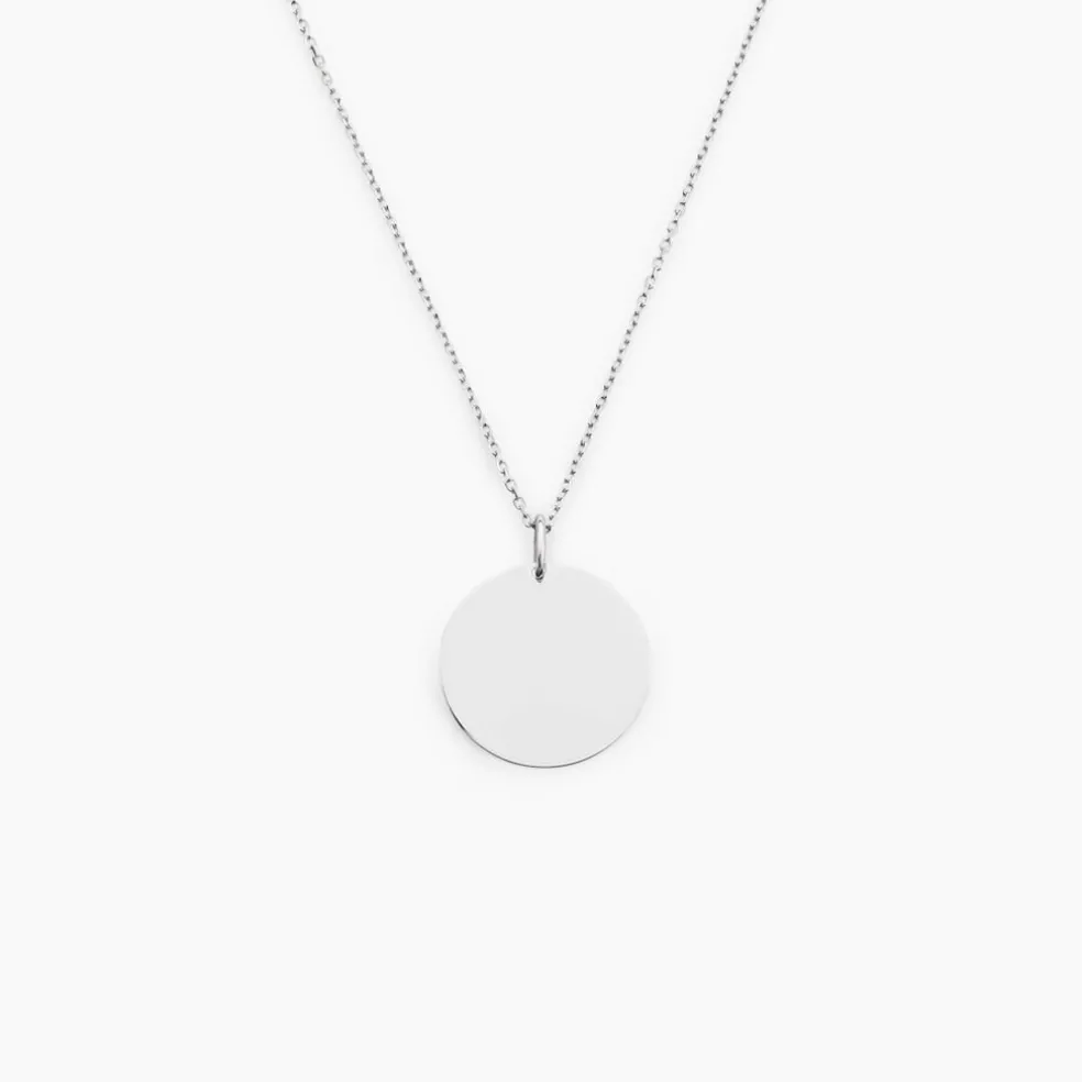 Pendentif Lisa Or Blanc
