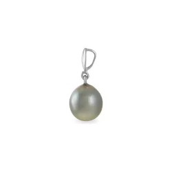 Pendentif Manolita Or Blanc Perle De Culture De Tahiti