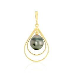 Pendentif Martyna Or Jaune Perle De Culture De Tahiti