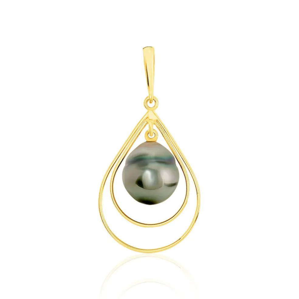 Pendentif Martyna Or Jaune Perle De Culture De Tahiti