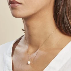 Pendentif Melody Or Jaune Perle De Culture