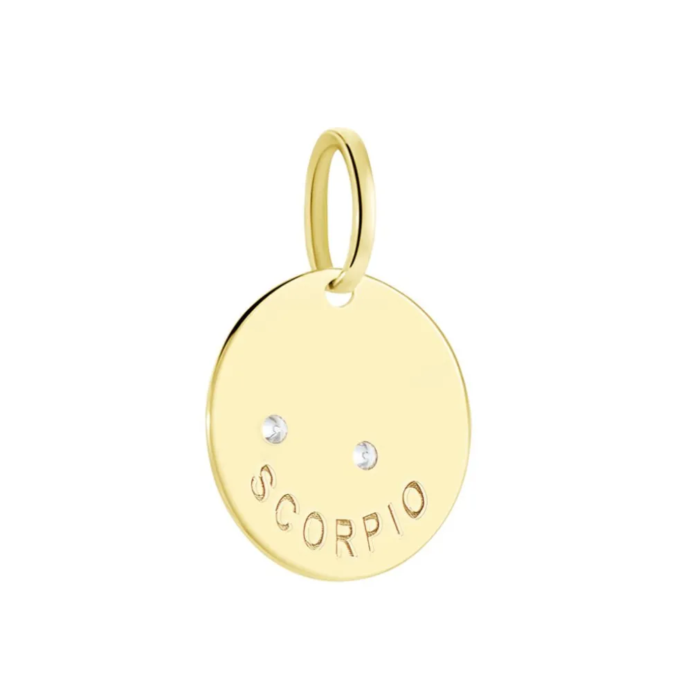 Pendentif Or Jaune Astraea Oxyde De Zirconium