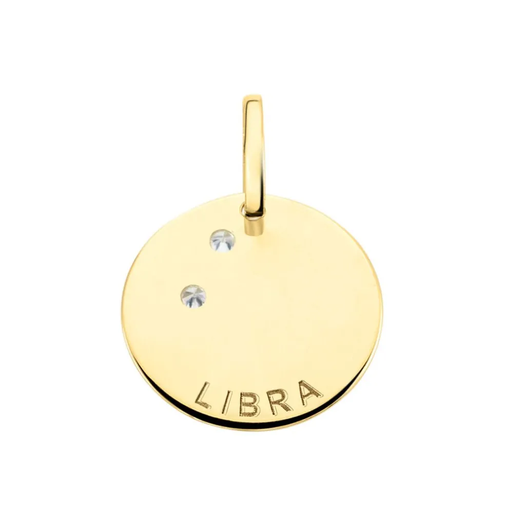 Pendentif Or Jaune Astraea Oxyde De Zirconium